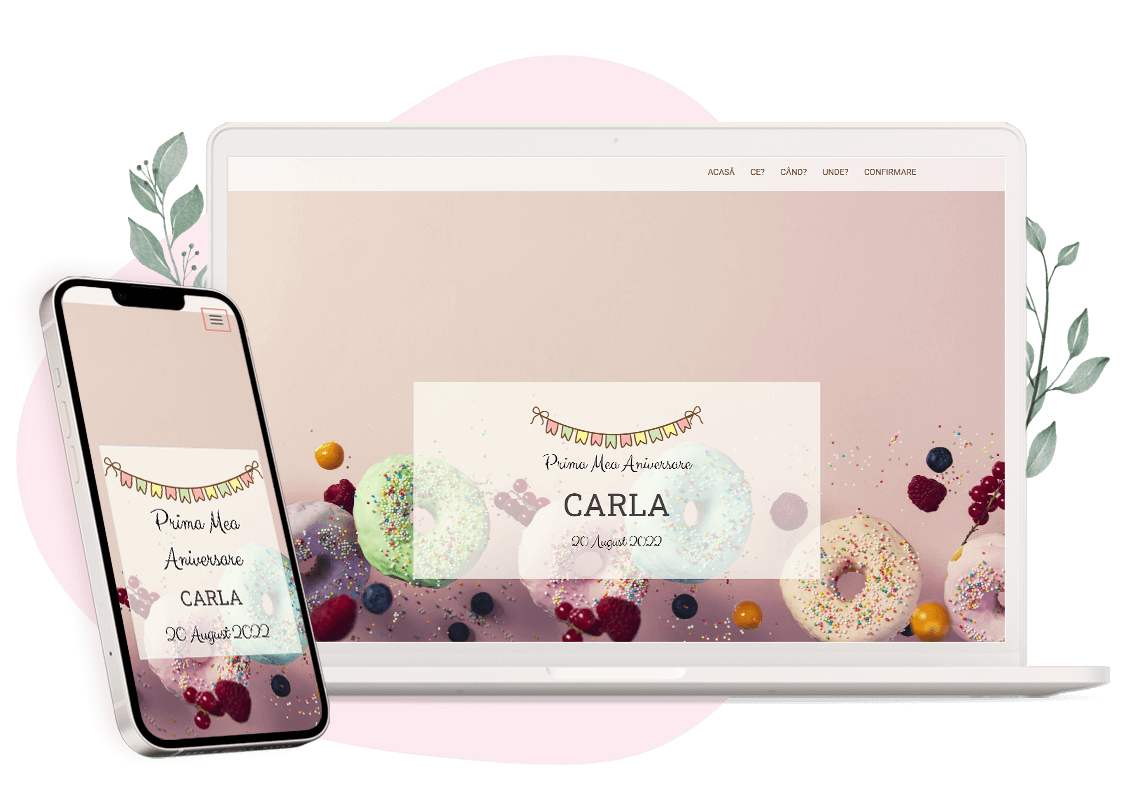 Model invitatie online de Aniversare: Celebration