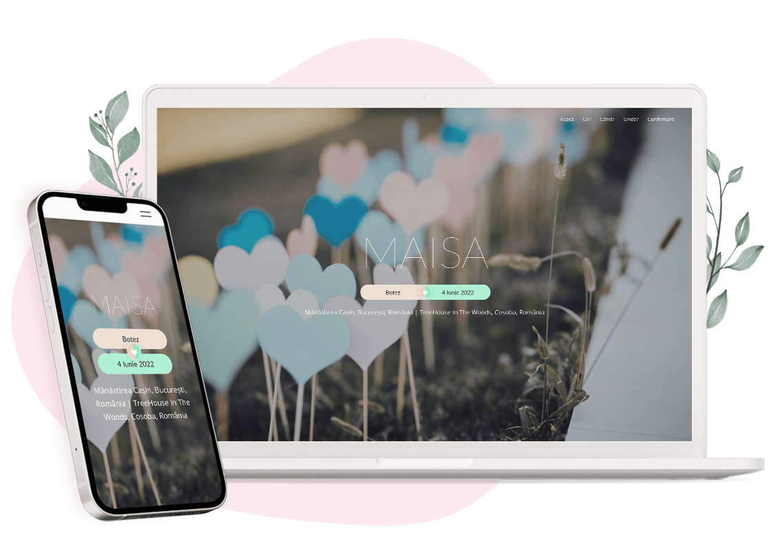 Model invitatie online de Botez: Destiny