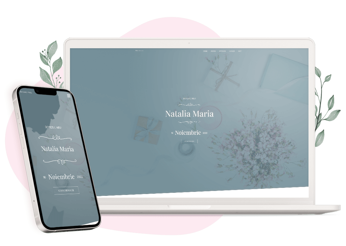 Model invitatie online de Botez: Light