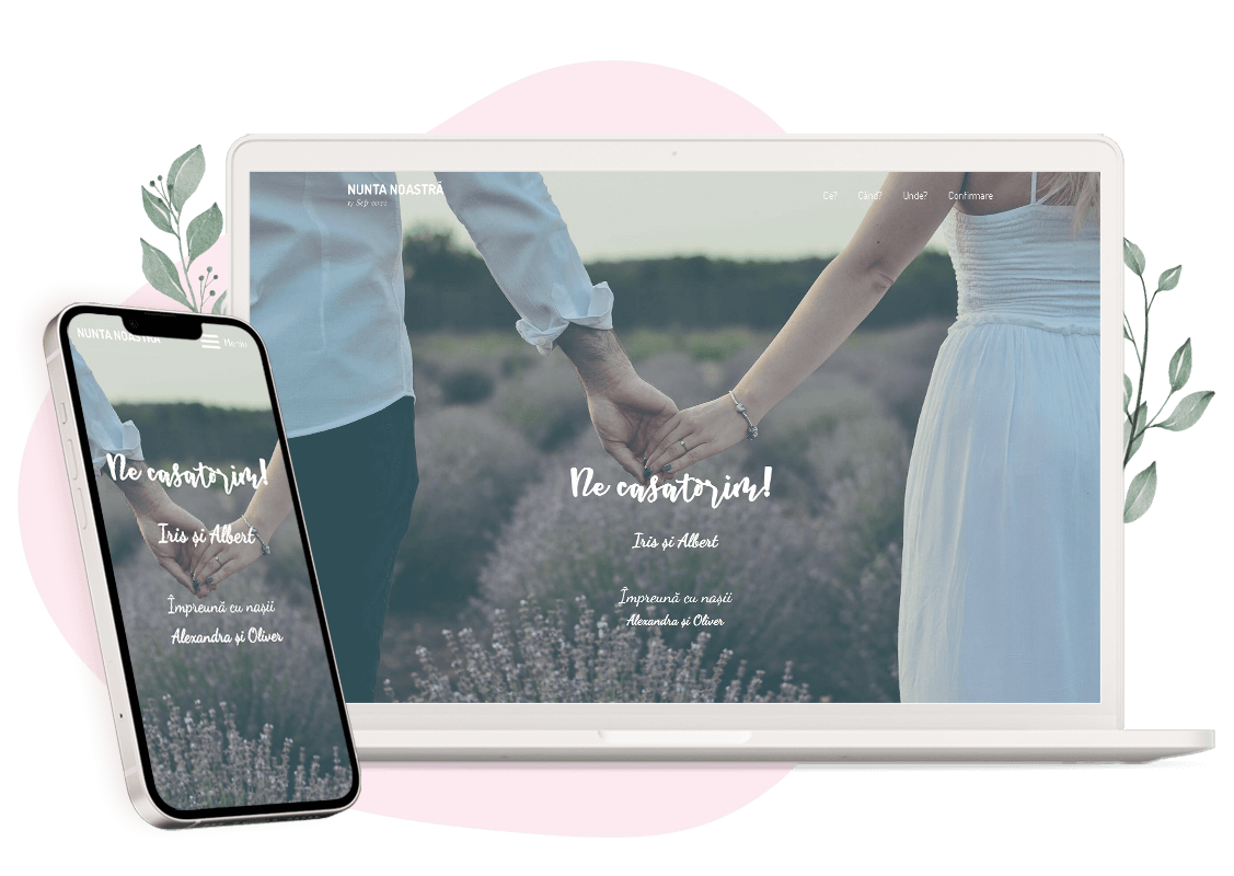 Model invitatie online de Nuntă: Forever